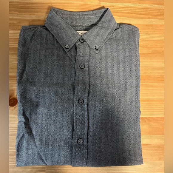 Club Monaco Herringbone Flannel Shirt - Picture 5 of 5